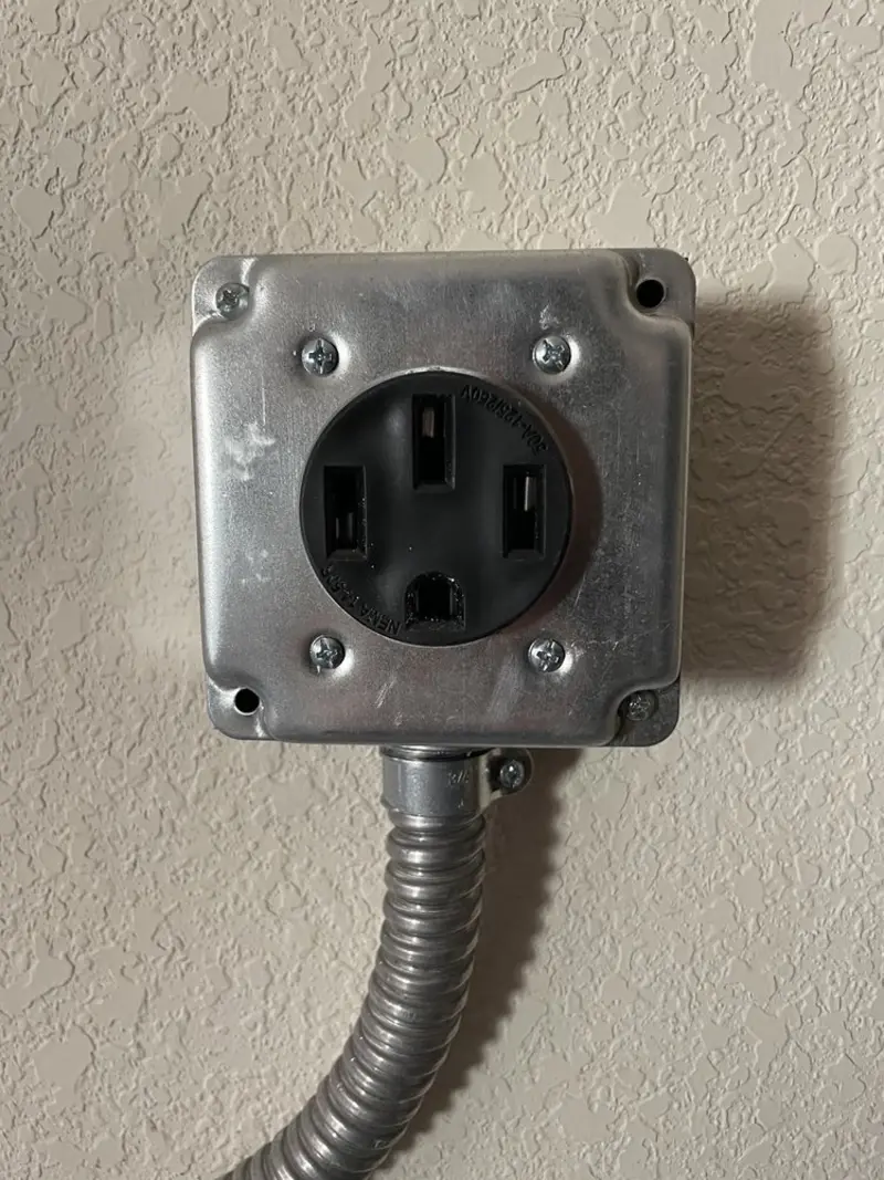 NEMA 14-50 outlet installed for Smart Home Electrical in Mine Hill