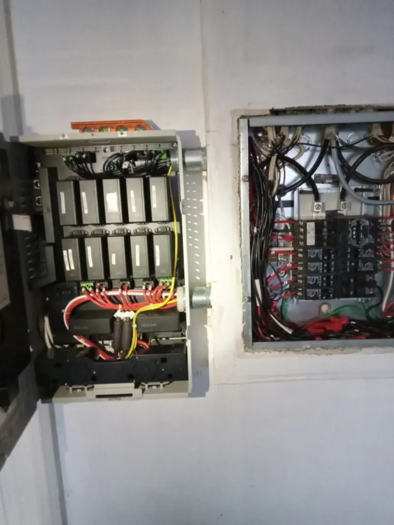 Electrical panel upgrade completed for Security Camera Wiring in Mine Hill